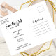 Carte Postale Simple moderne Script Wedding Enregistrer La Date  (Créateur téléchargé)
