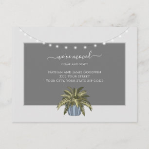 Carte Postale Simple Nous avons déplacé le nouveau Faire-part de