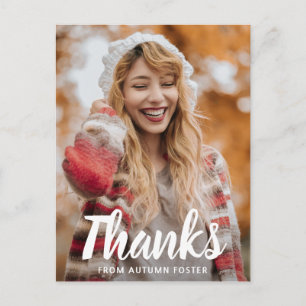 Carte Postale Simple Photo Bold Typographie Moderne Graduation