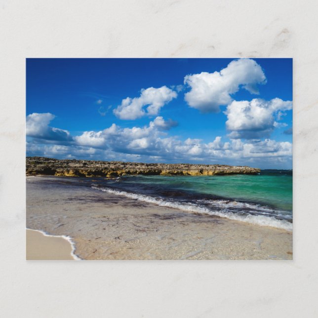 Carte Postale Simple photo de plage tropicale (Devant)