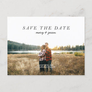 Carte postale simple pour annoncer la date