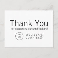 Simple Remerciement de Boulangerie Marque Prête