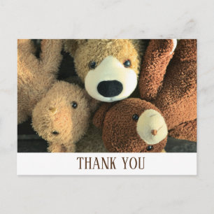 Carte Postale Simple Rustic Cute Teddy Bear