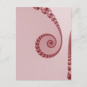 Carte postale simple spirale prune