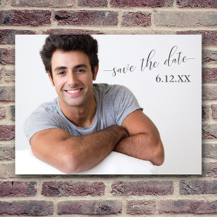 Carte Postale Simple texte sombre Save the Date Graduation