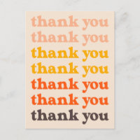 Simple typographie rétro Merci pêche et jaune