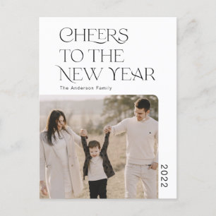 Carte Postale Simple Vœux pour la nouvelle année 2022 photo de f