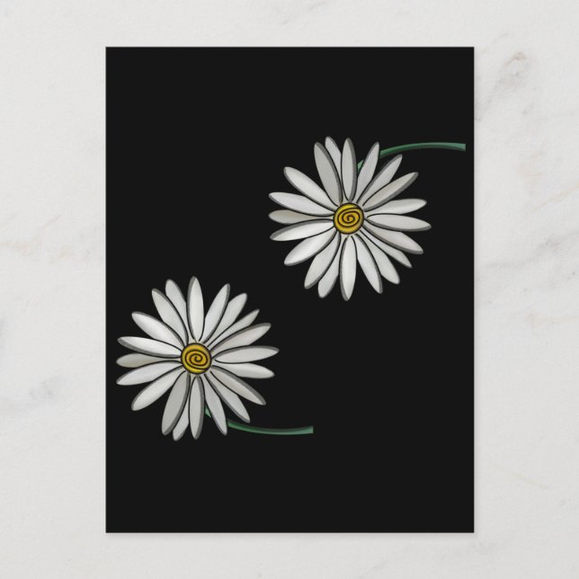 Carte Postale Simplement des marguerites (Devant)