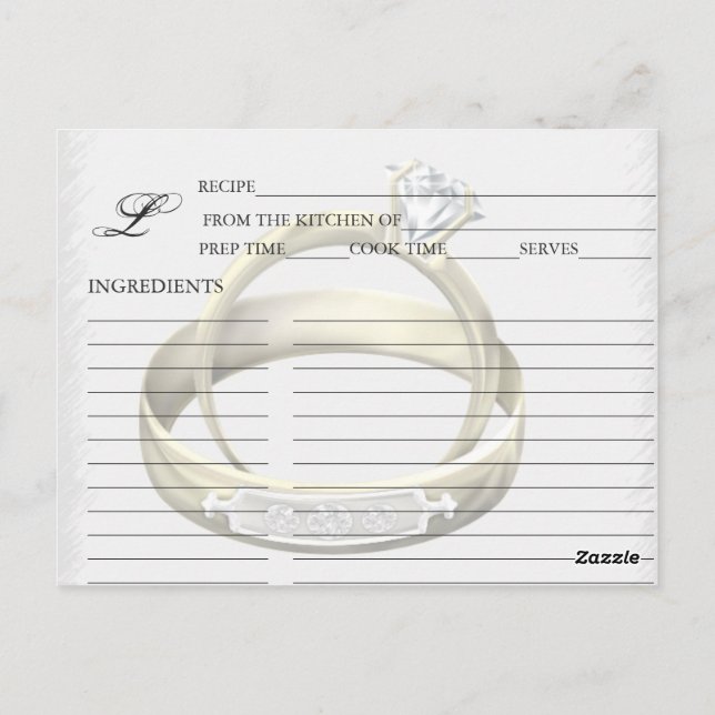 Carte Postale Simples cercles de Mariage femme mari  de mariage  (Dos)