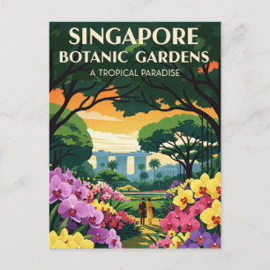 Carte Postale Singapore Botanic Gardens Travel