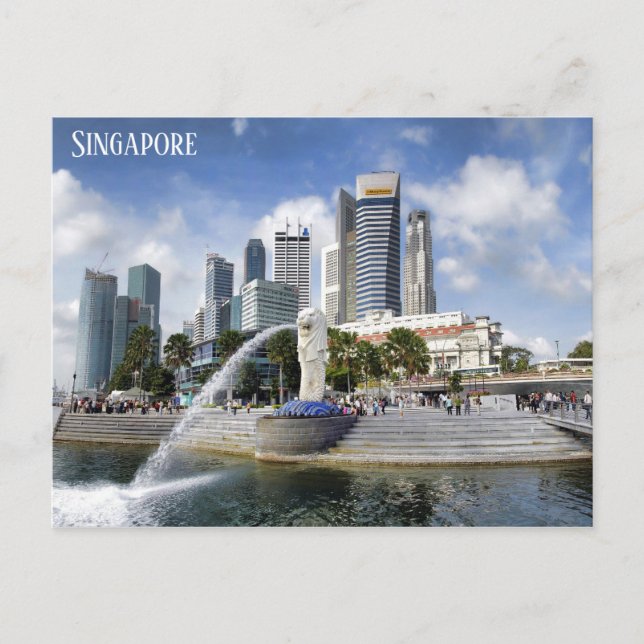 Carte Postale Singapore City Skyline (Devant)