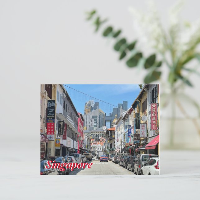Carte Postale Singapore City View (Debout devant)