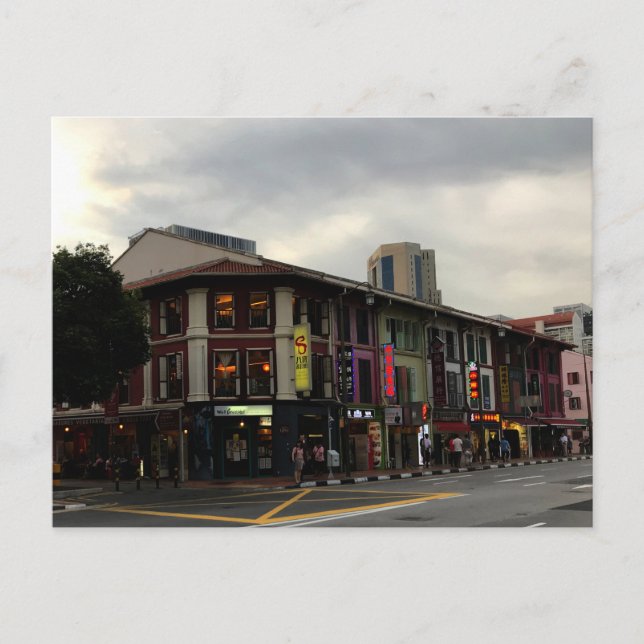 Carte postale Singapour Chinatown #1-2 (Devant)