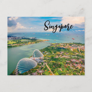 Carte Postale Singapour en Fleur — Harmonie aérienne des jardins