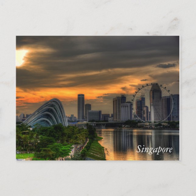 Carte Postale Singapour Goldenhour (Devant)