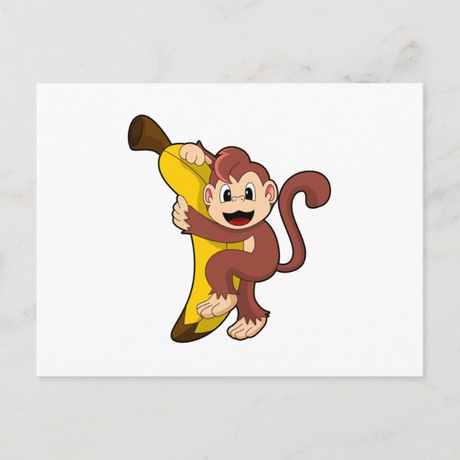 Carte Postale Singe avec banane (1).PNG (Devant)
