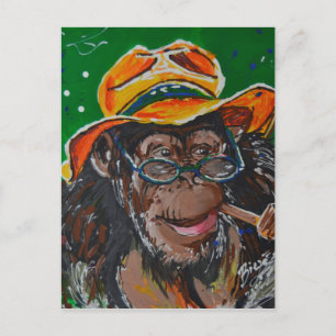 Carte Postale Singe Gentilhomme