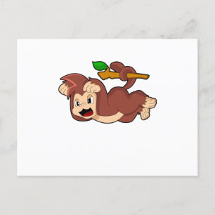 Carte Postale Singe rugissant