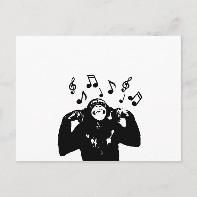 Carte Postale singe-singe (Devant)