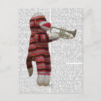 Singe-Sock Jouer Trumpet