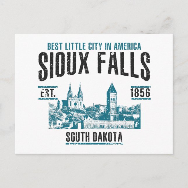 Carte Postale Sioux Falls (Devant)