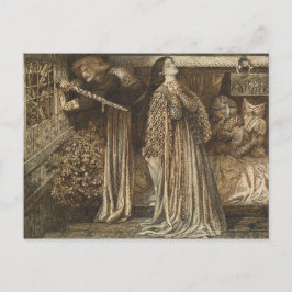 Carte Postale Sir Launcelot à la Chambre de la Reine Dante Rosse