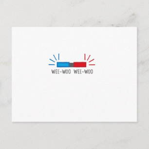 Carte Postale Sirène de police ou d'ambulance