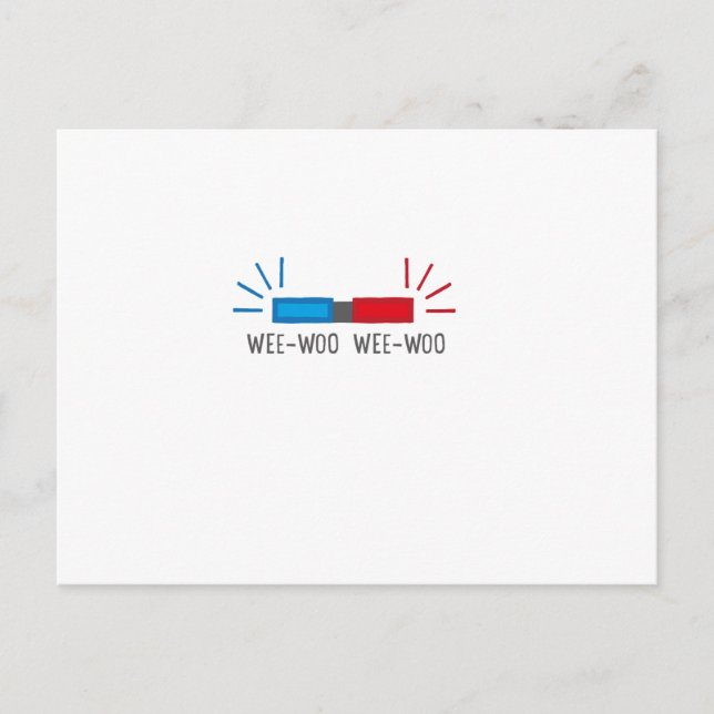 Carte Postale Sirène de police ou d'ambulance (Devant)