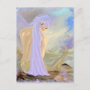 Carte Postale Sirène pourpre haïe