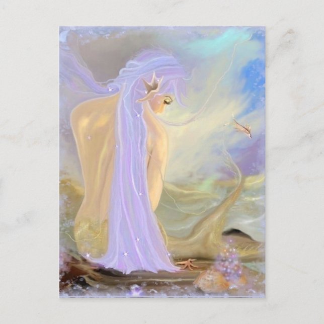Carte Postale Sirène pourpre haïe (Devant)