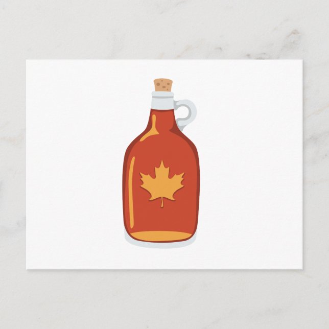 Carte Postale Sirop d'érable canadien (Devant)