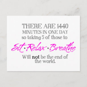 Carte Postale Sit-Relax-Respire