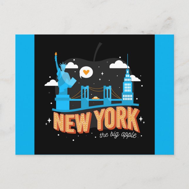 Carte Postale Site de New York (Devant)