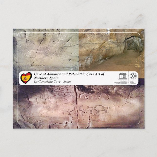 Carte Postale Site du patrimoine mondial de l'UNESCO - La Grotte (Devant)