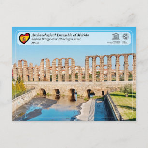 Carte Postale Site du patrimoine mondial de l'UNESCO - Pont roma