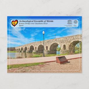 Carte Postale Site du patrimoine mondial de l'UNESCO - Pont roma