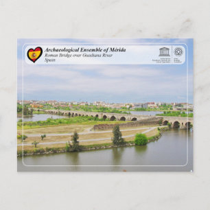 Carte Postale Site du patrimoine mondial de l'UNESCO - Pont roma