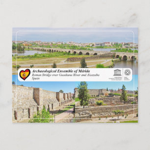 Carte Postale Site du patrimoine mondial de l'UNESCO - Pont roma