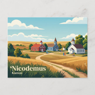Carte Postale Site historique national de Nicodemus Kansas