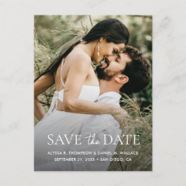Carte Postale Site web de mariage moderne avec code QR minimalis