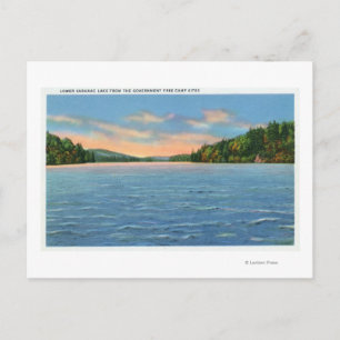 Carte Postale Sites de camps libres du gouvernement Vue du lac L