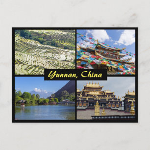 Carte Postale Sites remarquables du Yunnan - Chine