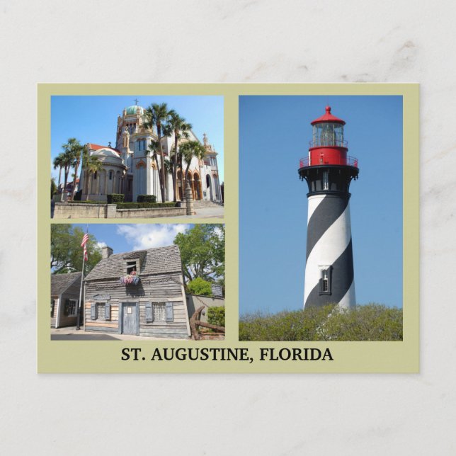 Carte Postale Sites Touristiques St Augustine (Devant)