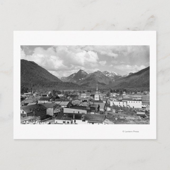 Carte Postale Sitka, Alaska avec trois soeurs en Arrière - plan (Devant)