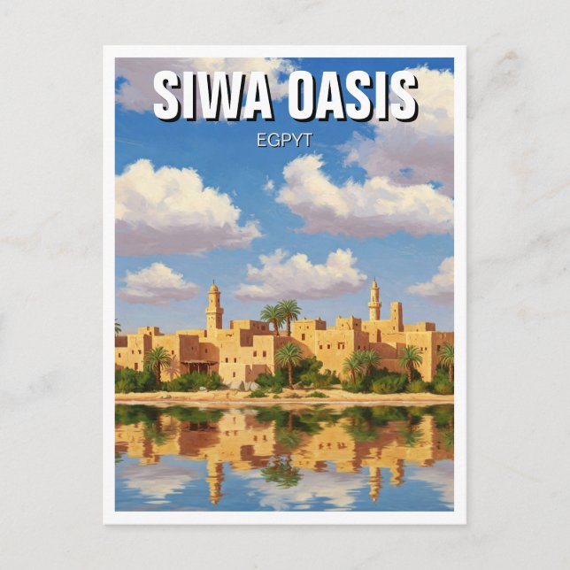Carte Postale Siwa Oasis Egypt Travel (Devant)