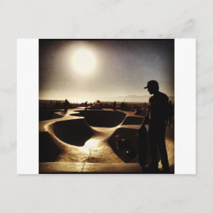 Carte Postale skate boarding in hollywood