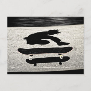 Carte Postale skateboard en sandwich