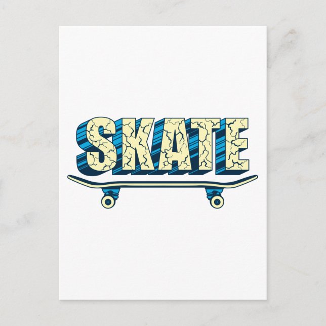 Carte Postale Skateboard Skate Skate Skate Skateboard Skateboard (Devant)