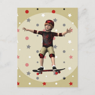 Carte Postale Skateboardeur