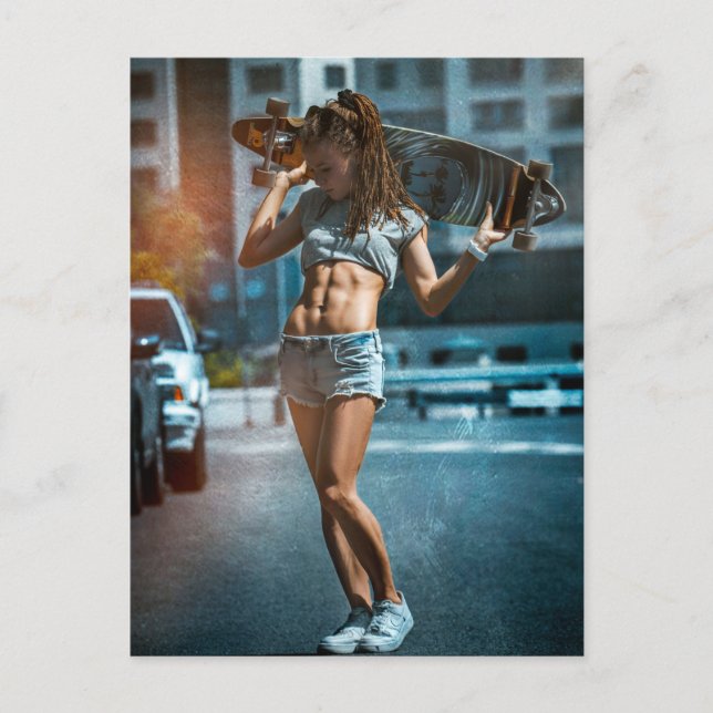 Carte Postale Skater Girl (Devant)